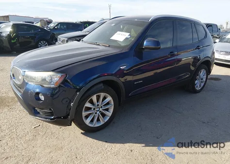 2017 BMW X3 Sdrive28I z USA, uszkodzony, nr VIN 5UXWZ7C59H0T44226